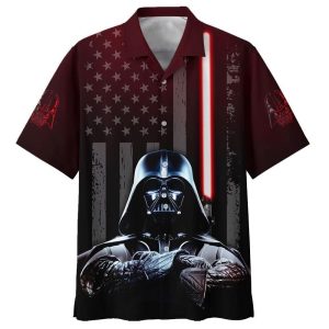 Star Wars Darth Vader American Flag Hawaiian Shirt
