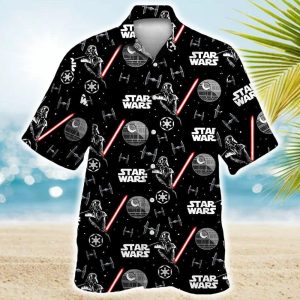 Star Wars Darth Vader With Light Saber Hawaiian Shirt