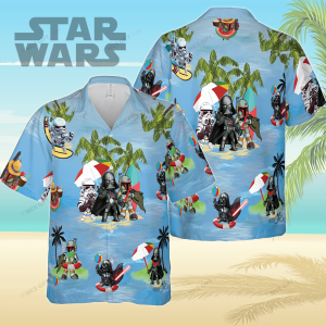 Star Wars Imagery in a Hawaiian 3D Shirt Design