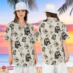 Star Wars Mandalorian Vader BB8 Men’s Tropical KLA Shirt Tee