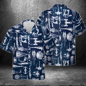 Star Wars Spaceship Odyssey Vibrant Hawaiian Wear