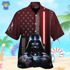 Star Warsdarth Vader American Flag Hawaiian Shirt For Star Wars Movie Fans