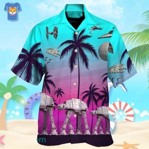Starwars Summer Beaches Hawaiian Shirt For Star Wars Movie Fans