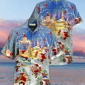 Stay Cool Santa Claus Trendy Hawaiian Shirt