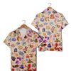 Summer Men’s Shirt Cute Seamless Pokemon Characters Hawaiian Shirt