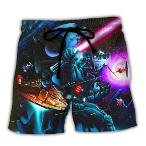 Sw Darth Vader Cool So Trendy KLA Hawaiian Beach Shorts