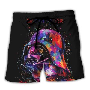 Sw Darth Vader Full Color Trendy KLA Hawaiian Beach Shorts