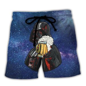 Sw Darth Vader I Find Your Lack Of Beer Disturbing Cool Trendy KLA Hawaiian Beach Shorts