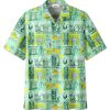 Sw Hawaii Shirt Baby Yoda Mandalorian Tiki Style Green Hawaiian KLA Shirt 2022