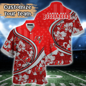 Tampa Bay Buccaneers NFL Us Flag Hawaiian Shirt Custom Summer KLA Shirt
