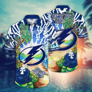 Tampa Bay Lightning NHL Hawaiian Shirt Warm Nightstime KLA Shirt