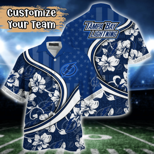 Tampa Bay Lightning NHL Us Flag Hawaiian Shirt Custom Summer KLA Shirt