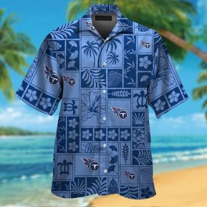 Tennessee Titans Short Sleeve Button Up Tropical Hawaiian Shirt VER01