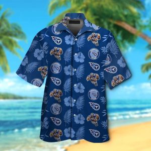 Tennessee Titans Short Sleeve Button Up Tropical Hawaiian Shirt VER012