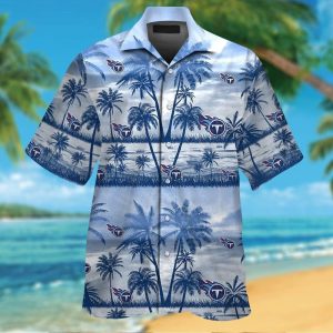 Tennessee Titans Short Sleeve Button Up Tropical Hawaiian Shirt VER08