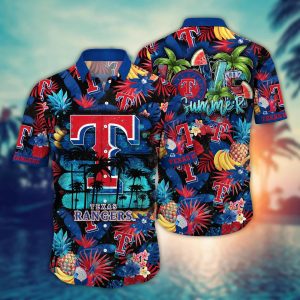 Texas Rangers MLB Hawaiian Shirt Ice Cream Season KLA Shirt