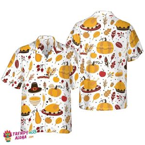 Thanksgiving Festive Best Hawaiian Themed Shirts Short Sleeve