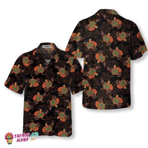Thanksgiving Turkey With Gun Hawaiian Shirt, Funny Gobble Shirt, Gift For Thanksgiving Day