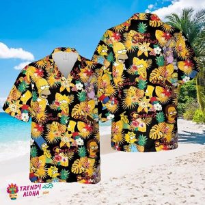 The Simpsons Tropical Summer Holiday Beach Shirt – Fun And Festive For The Whole Family