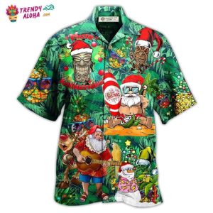 Tiki Love Christmas Funny Style Hawaiian Shirt – Trendy KLA