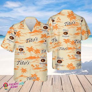 Tito’s Vodka Hawaiian Beach Pattern Shirt, Summer Beer Hawaiian Shirt