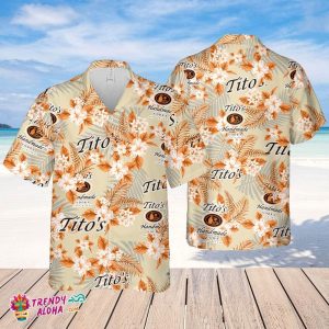 Tito’s Vodka Hawaiian Flowers Pattern Shirt, Hawaii Beer Loves Shirt, Summer Hawaii Shirt Beer, Flowers Shirt