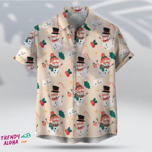 To Santa Snowman 3D Graphic Unisex Hawaiian Christmas Gift Shirt