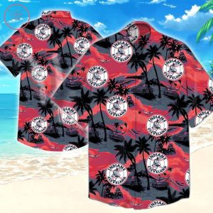 Tommy Bahama Style Celebrating Cleveland Indians Hawaiian Shirt