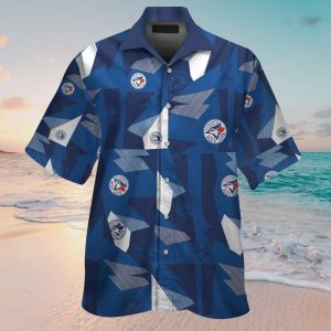 Toronto Blue Jays Short Sleeve Button Up Tropical Hawaiian Shirt VER011