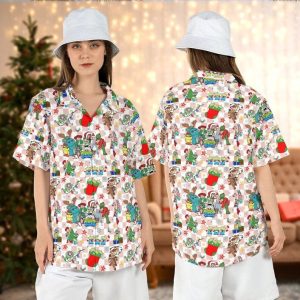 Toy Story Christmas Hawaiian Disney Alien Sock Festive Theme Shirt