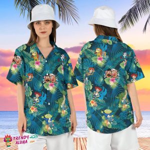 Toy Story Woody Buzz Disneyland Summer Tropical Hawaiian Shirt Top
