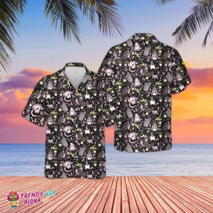 Trash Mammals Hawaiian Shirt, 3D Trash Mammals Music Video Hawaiian Shirt, Music Band Button Up Hawaiian Shirt, Funny Hawaiian Shirt