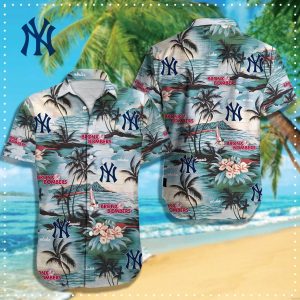 Tribute to New York Yankees in Hawaiian Fashion