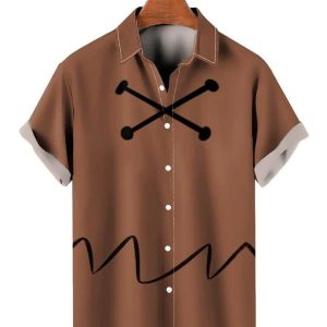 Trippy Hippie Camping: Camping Funny Hippie Stay Trippy Little Hippie Tropical Hawaiian Shirt