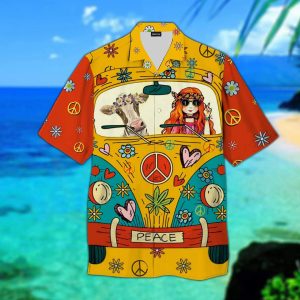Tropical 3D Hippie Cow Trendy Hawaiian Shirt, Cow Trendy Hawaiian Shirt For Summer Gifts
