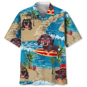 Tropical Plants, Fruits And Flamingo Trendy Hawaiian Shirt: Tropical Delights in Paradise