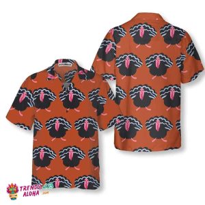 Turkey Farm Thanksgiving Hawaiian Shirt For Men Turkey Hawaiian Shirt, Best Gift For Thanksgiving