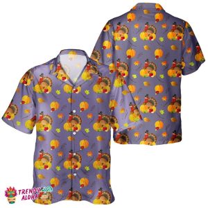 Turkey Lover Unisex Hawaiian Shirt for Thanksgiving Day Merriment
