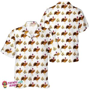 Turkey Lover Unisex Hawaiian Thanksgiving Day Festive Shirt