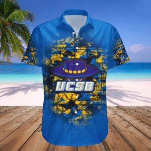 Uc Santa Barbara Gauchos Hawaii Shirt Camouflage Vintage – NCAA