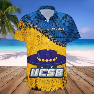 Uc Santa Barbara Gauchos Hawaii Shirt Grunge Polynesian Tattoo – NCAA