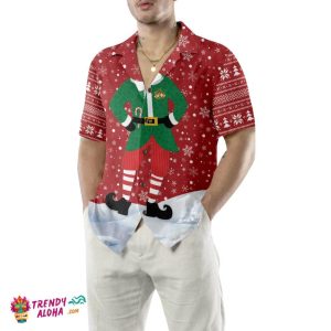 Unique Christmas Elf Costume Design Hawaiian Shirt, Funny Elf Christmas Shirt, Best Xmas Gift Idea