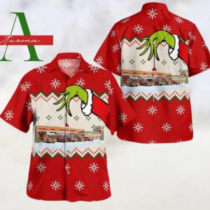 Unisex Christmas Grinch Merry Xmas Santa Claus Trendy Hawaiian Shirt