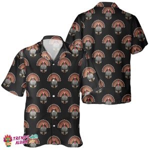 Unisex Hawaiian Turkey Lover Thanksgiving Day Pumpkin Shirt