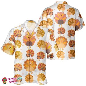 Unisex Thanksgiving Day Turkey Affection Hawaiian Shirt