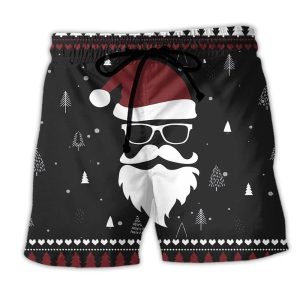 Up On The Rooftop Click Click Click Santa Claus Dark Style Trendy KLA Hawaiian Beach Shorts