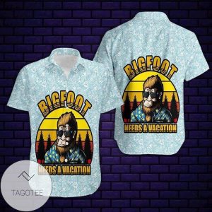 Vacation Theme Bigfoot Elegance Hawaiian Shirt Exclusive Design