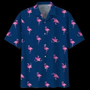 Vibrant Flamingo Pattern Hawaiian Shirt Unique