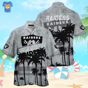 Vintage Las Vegas Raiders Hawaiian Shirt Gift For Beach Trip