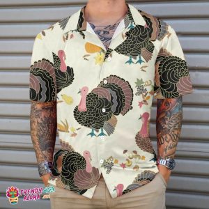 Vintage Turkey Thanksgiving Hawaiian Shirt, Thanksgiving Gobble Shirt, Best Gift For Thanksgiving